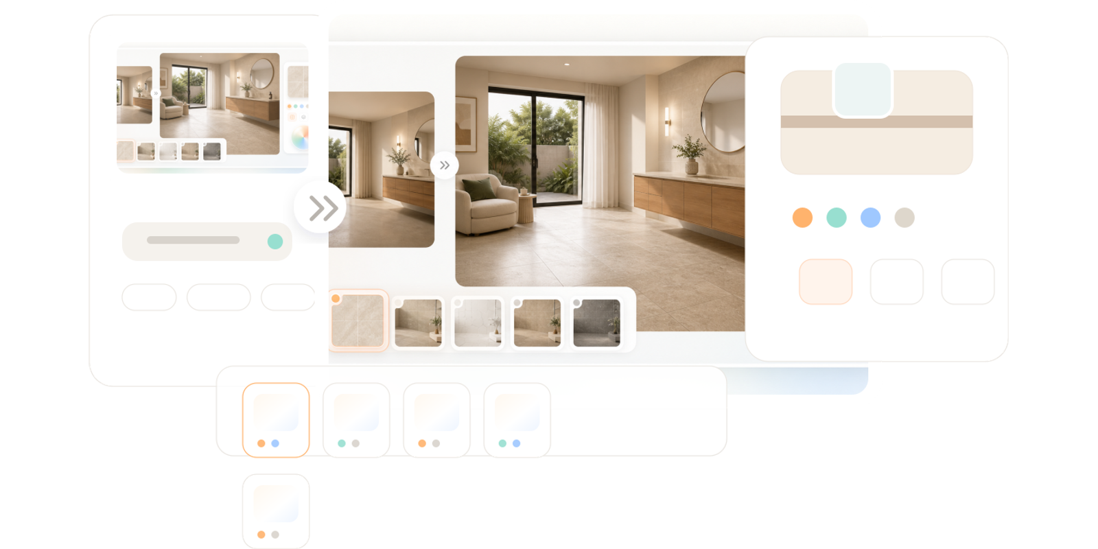 Visual Agents turning a customer product question into an instant room visual
